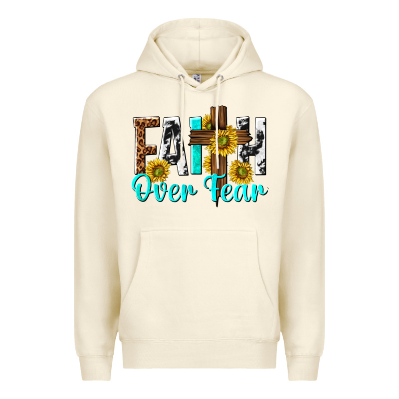 Faith Over Fear Premium Hoodie by texasbilliewilder | Teevron