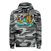 Slate Camo faith over fear Premium Hoodie - texasbilliewilder