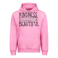 Fuchsia Pink kindness Urban Hoodie - Unal Design