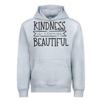 Heather Grey kindness Urban Hoodie - Unal Design