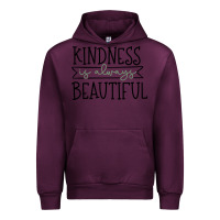 Mauve Wine kindness Urban Hoodie - Unal Design