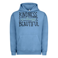 Pigment Pebble Blue kindness Urban Hoodie - Unal Design