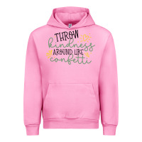 Fuchsia Pink kindness Urban Hoodie - Unal Design