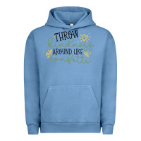 Pigment Pebble Blue kindness Urban Hoodie - Unal Design