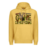 Antique Gold gone hunting western Premium Hoodie - texasbilliewilder