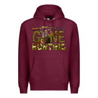 Burgundy gone hunting western Premium Hoodie - texasbilliewilder