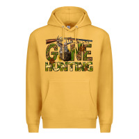 Mustard gone hunting western Premium Hoodie - texasbilliewilder