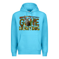 Ocean Blue gone hunting western Premium Hoodie - texasbilliewilder