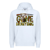 White gone hunting western Premium Hoodie - texasbilliewilder