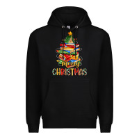 Black book christmas tree merry christmas Premium Hoodie - Zillion Design Studio