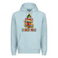 Blue Mist book christmas tree merry christmas Premium Hoodie - Zillion Design Studio