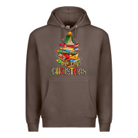 Coffee book christmas tree merry christmas Premium Hoodie - Zillion Design Studio