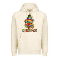 Tofu book christmas tree merry christmas Premium Hoodie - Zillion Design Studio