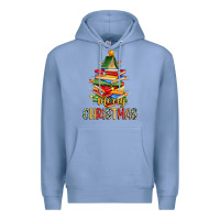 Colony Blue book christmas tree merry christmas Premium Hoodie - Zillion Design Studio