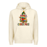 Sandshell book christmas tree merry christmas Premium Hoodie - Zillion Design Studio