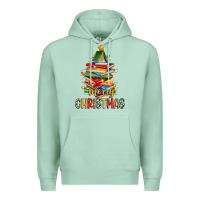 Seafoam book christmas tree merry christmas Premium Hoodie - Zillion Design Studio