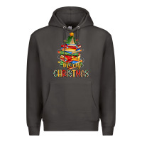 Smoke book christmas tree merry christmas Premium Hoodie - Zillion Design Studio