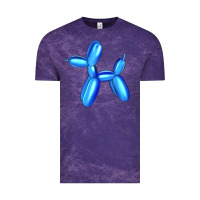 Cloud Purple Blue Dog Balloon Vintage Tee - Artiststas