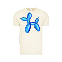 Vintage Arctic Blue Dog Balloon Vintage Tee - Artiststas