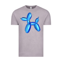 Vintage Zinc Blue Dog Balloon Vintage Tee - Artiststas