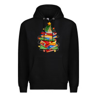 Black book christmas tree Premium Hoodie - Zillion Design Studio