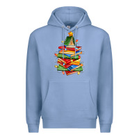 Colony Blue book christmas tree Premium Hoodie - Zillion Design Studio