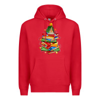 Red book christmas tree Premium Hoodie - Zillion Design Studio
