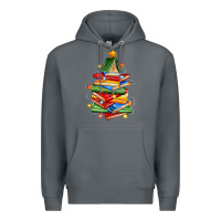 Rock book christmas tree Premium Hoodie - Zillion Design Studio