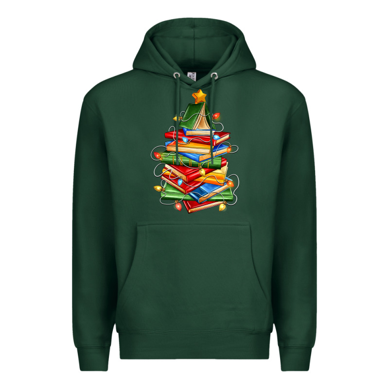 Book Christmas Tree Premium Hoodie by Zillion Design Studio | Teevron