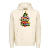 Tofu book christmas tree Premium Hoodie - Zillion Design Studio
