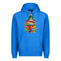 True Royal book christmas tree Premium Hoodie - Zillion Design Studio