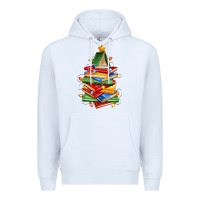 White book christmas tree Premium Hoodie - Zillion Design Studio
