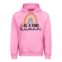 Fuchsia Pink be a kind Urban Hoodie - Unal Design