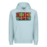 Blue Mist Western Christmas Mama Claus Premium Hoodie - RanaPortraitStore