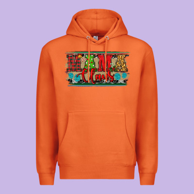 Premium Hoodie Western Christmas Mama Claus
