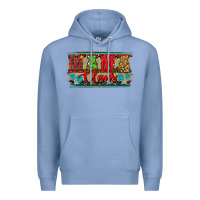Colony Blue Western Christmas Mama Claus Premium Hoodie - RanaPortraitStore