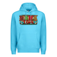 Ocean Blue Western Christmas Mama Claus Premium Hoodie - RanaPortraitStore