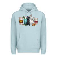 Blue Mist labrador retriever dog coffee cups Premium Hoodie - texasbilliewilder