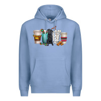 Colony Blue labrador retriever dog coffee cups Premium Hoodie - texasbilliewilder