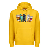 Lemon labrador retriever dog coffee cups Premium Hoodie - texasbilliewilder