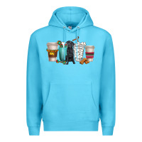 Ocean Blue labrador retriever dog coffee cups Premium Hoodie - texasbilliewilder