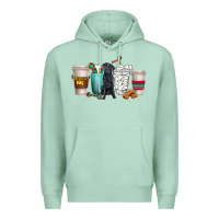 Seafoam labrador retriever dog coffee cups Premium Hoodie - texasbilliewilder