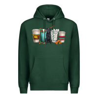 Sports Green labrador retriever dog coffee cups Premium Hoodie - texasbilliewilder