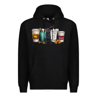 Black labrador retriever dog coffee cups Premium Hoodie - texasbilliewilder