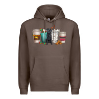 Coffee labrador retriever dog coffee cups Premium Hoodie - texasbilliewilder