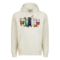 Oatmeal Heather labrador retriever dog coffee cups Premium Hoodie - texasbilliewilder