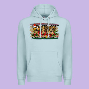 Santa Baby Western Christmas Premium Hoodie Designed By Ranaportraitstore