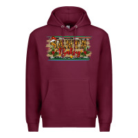Burgundy Santa Baby Western Christmas Premium Hoodie - RanaPortraitStore