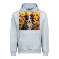 Heather Grey australian shepherd Urban Hoodie - Unal Design