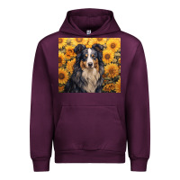 Mauve Wine australian shepherd Urban Hoodie - Unal Design